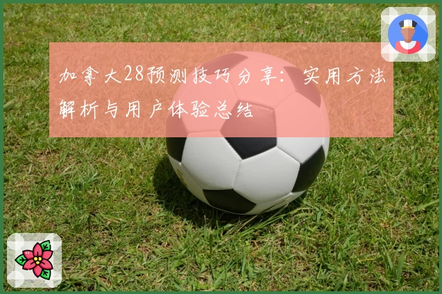 加拿大28预测技巧分享：实用方法解析与用户体验总结